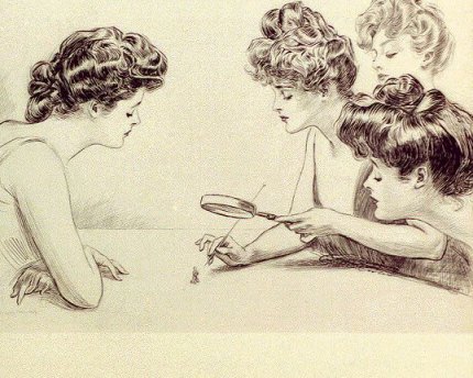 Gibson Girls: Defining 'hot' before Beyoncé In "The Weaker Sex," four women examine one tiny man.